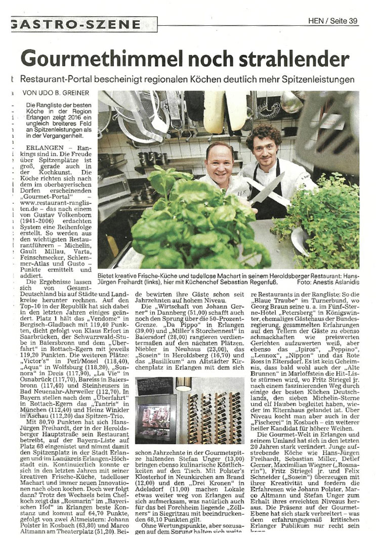 Zeitungsausschnitt September 2016